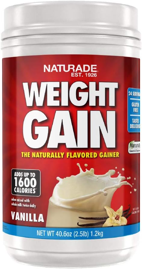 Naturade Weight Gain Instant Nutrition Drink Mix, Vanilla ,20.3 Ounce: Health & Personal Care
