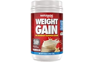 Naturade All-Natural Weight Gain Instant Nutrition Drink Mix, Vanilla, 40.6 Ounce