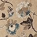 H.VERSAILTEX Vintage Rustic Style Printed Design Room Darkening Blackout Curtain Panels with Antique Grommet Top, Set of 1 Panel, W40 x L63 inch - Brown and Blue Pattern