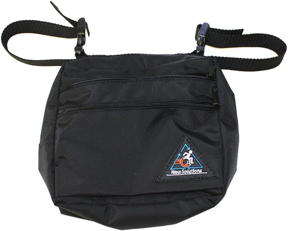 double pockey pouch purse for Wheelchairs or scooters - attaches to frame