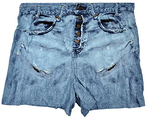 Fungarees mens boxer shorts faux denim blue jeans print sleepwear…