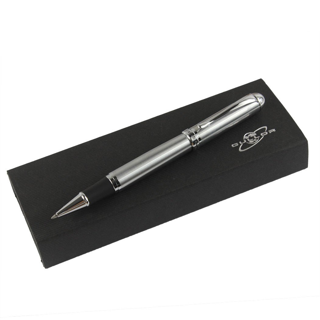 Gullor 750 Rollerball Pen Silver with Original Pen Box and Pen Pouch