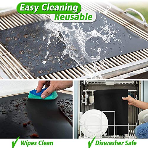 BBQ Copper Grill Mats for Outdoor Grill Non Stick, Reusable, and Easy