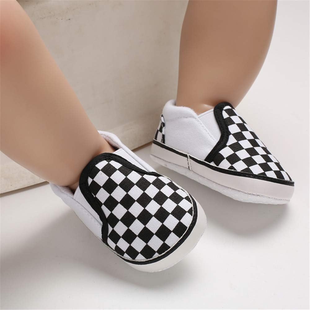  | Meckior Infant Baby Girls Boys Canvas Shoes Soft Sole Toddler Slip On Newborn Crib Moccasins Casual Sneaker Austin Boy's Flat Lazy Loafers First Walkers Skate Shoe | Sneakers
