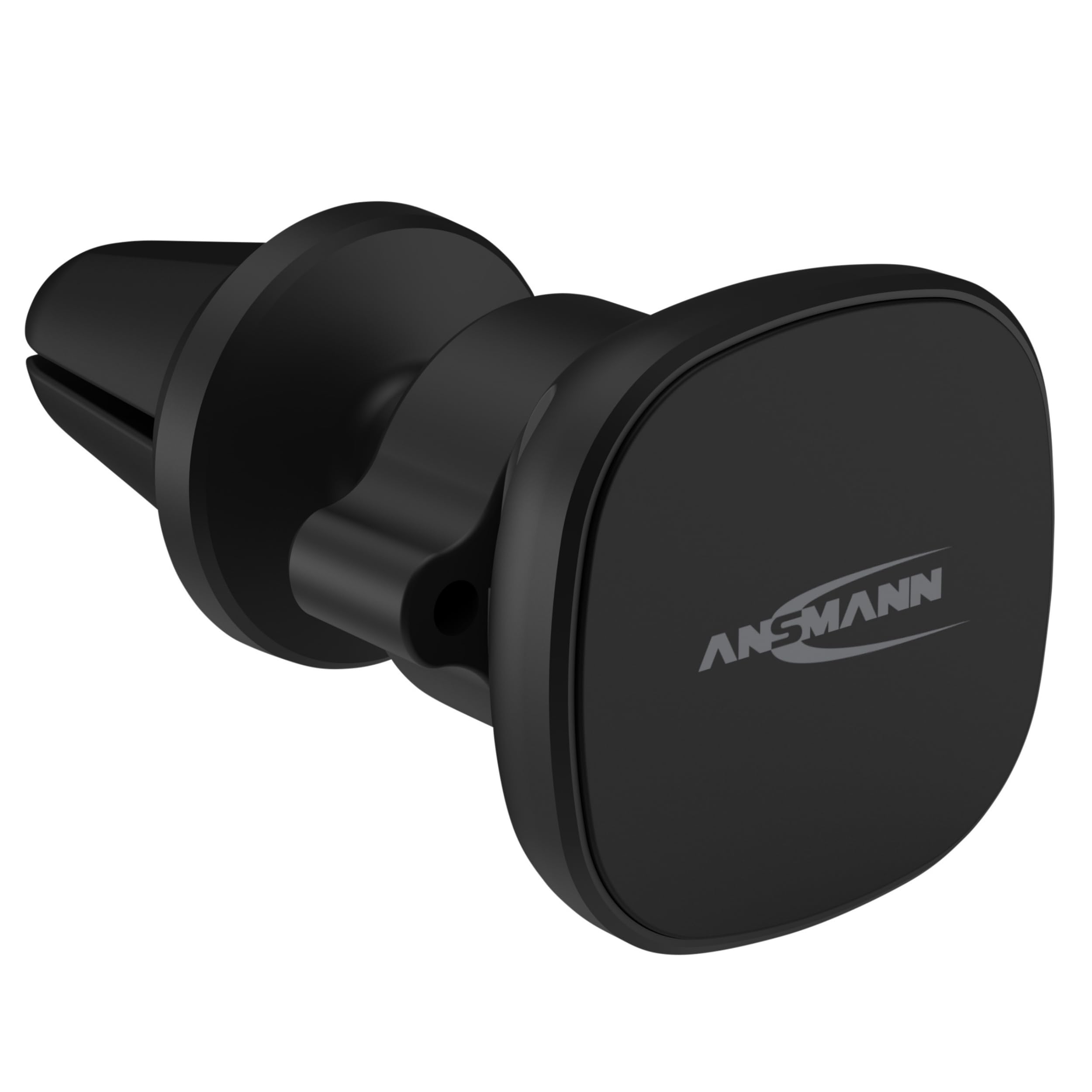 ANSMANN Mobile Phone Holder for Cars, Lorries with Magnet - Car Mobile Phone Holder for Attaching to Ventilation Grille - Car Mobile Phone Holder - Magnetic Holder Ideal as Accessory for Smartphone