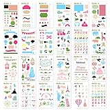 KEDIOR Bullet Journal Stencils Plastic Planner Supplies for Journaling,Notebook,Diary,Scrapbook,24PCS DIY Drawing Stencil Template 4x7 inch