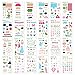 KEDIOR Bullet Journal Stencils Plastic Planner Supplies for Journaling,Notebook,Diary,Scrapbook,24PCS DIY Drawing Stencil Template 4x7 inch