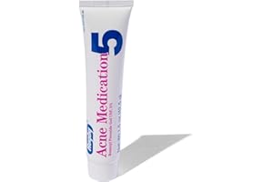 RUGBY LABORATORIES Rugby Acne Medication - Benzoyl Peroxide Gel USP 5% - Vanishing Formula - Greaseless - Helps to Clear Up Acne Pimples - 1.5 Oz. (1 Pack)