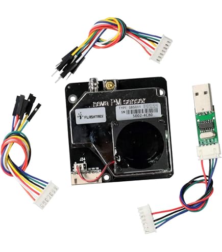 Rhghfujhgy PMS5003 PM2.5 PM10 Qualitätserkennungssensor Digitaler Partikelkonzentrations-Lasersensor Staubsensor Monitormodul Neu Rhghfujhgy PMS5003 PM2.5 PM10 Qualitätserkennungssensor Digitaler Partikelkonzentrations-Lasersensor Staubsensor Monitormodul Neu