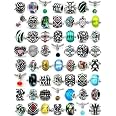 Set Of 10 Random Animal Charm Beads - Fits Pandora, Troll & Other Snake Chain Bracelets