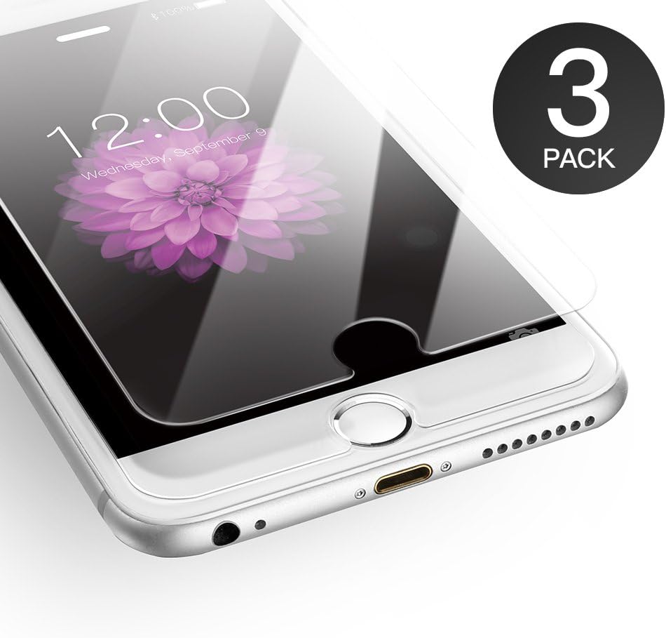 AXHKIO Screen Protector Compatible with iPhone 6 Plus/ iPhone 6s Plus Tempered Glass(5.5Inches)-0.25mm, HD Transparent, 9H Hardness, 3D Touch