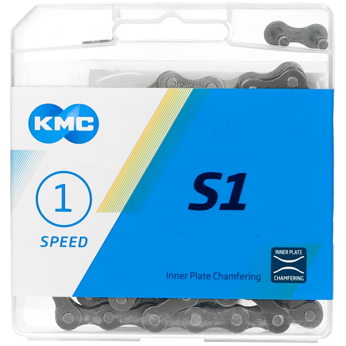 KMC S1 Single Speed Chain, Brown, Wide (1/8")