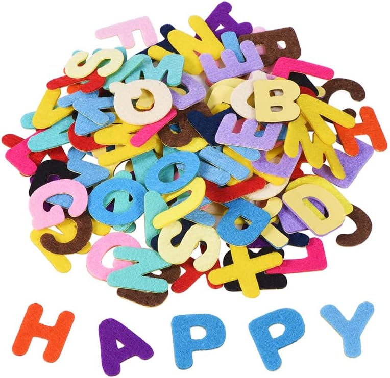 Outus Felt Letters Stickers SelfAdhesive Alphabet Letters for Kids DIY