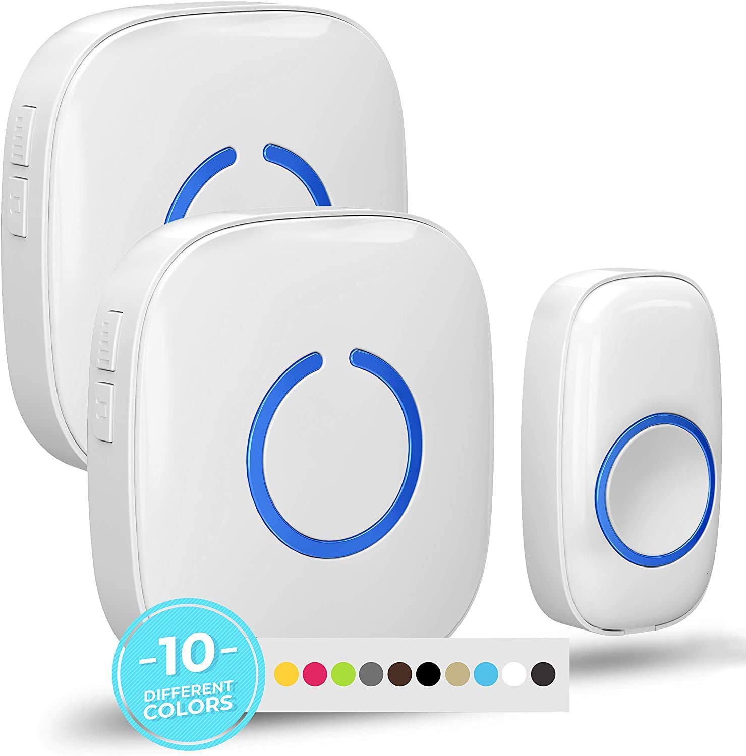 SadoTech White Wireless Doorbell Kit Model CXR Wireless Doorbells for