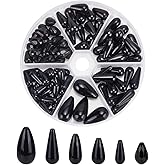 PH PandaHall 85Pcs 6 Sizes Teardrop Pearl Beads Imitation Pearls, ABS Plastic Beads Faux Pearl Loose Bead Waterdrop Bead for Bracelet Earring Jewelry Crafts Home Decor, 8~22.5mm