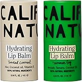 California Naturals Hydrating Lip Balm Duo, Petroleum Free, Natural, Cruelty Free, 100% Naturally Derived, All Skin Types, 0.28 Fl Oz (Pack of 2), Toasted Coconut & Summer Fig