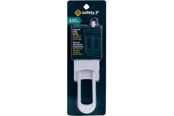 Safety 1st Cabinet Slide Lock, Pack of 2 ( Packaging may vary)