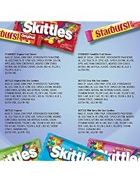 SKITTLES & STARBURST Candy Full Size Variety Mix 62.79-Ounce 30-Count Box