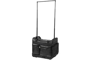 Elite Dance Gear 20 Inch Dance Bag with Garment Rack, Dance Costumes Rolling Garment Bags for Travel, Garment Duffel Bag for Dancer, Collapsible Competition Bag with Wheels (Black)