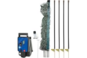 PREMIER 1 SUPPLIES Premier 48" PoultryNet® Plus Starter Kit - Includes Green PoultryNet Plus Net Fence - 48" H x 100' L, Double Spiked, Solar Fence Energizer, FiberTuff Support Posts & Fence Tester
