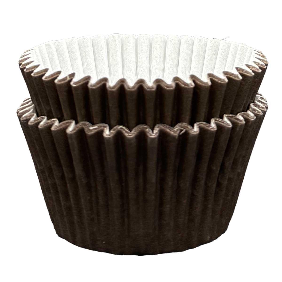 Scrumptious! - Cupcake Cases - Chocolate Brown - 24PC 65GSM 51mm x 38mm Greaseproof Paper Baking Cases - Great for Birthday Party Muffins, Cakes and Bakes