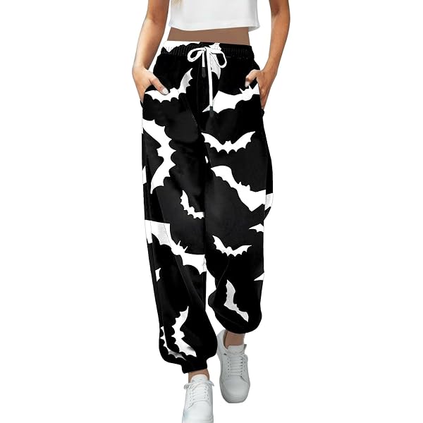 Pantalones Deportivos Para Niña Con Estampado De Esqueleto/Halloween - Cintura Elástica, Tela Suave - Ideales Para Colegio O Ocio