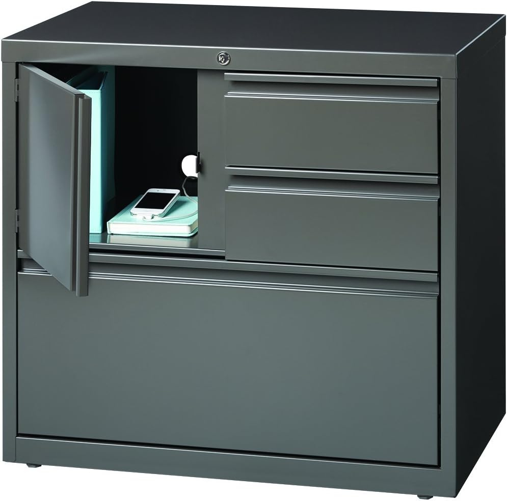 Amazon Com Office Dimensions 30 Wide File Cabinet And Personal Storage Combo Medium Tone Home Kitchen