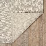 the carpet Kansas Indoor Outdoor Rug Natural Jute Look Cream 160 x 230 cm view 6