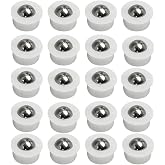 Small Ball Transfer Bearing Mini Table Conveyor Roller Unit 1/3inch | 20 Pieces for Transmission, Furniture,Wheelchair Nylon and Stainless Steel
