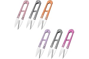 Thread Snips Yarn Cutter Scissors - 6 Pack Small Sewing Cutting Scissors 12.5CM Trimming Clippers for Embroidery Sewing Craft
