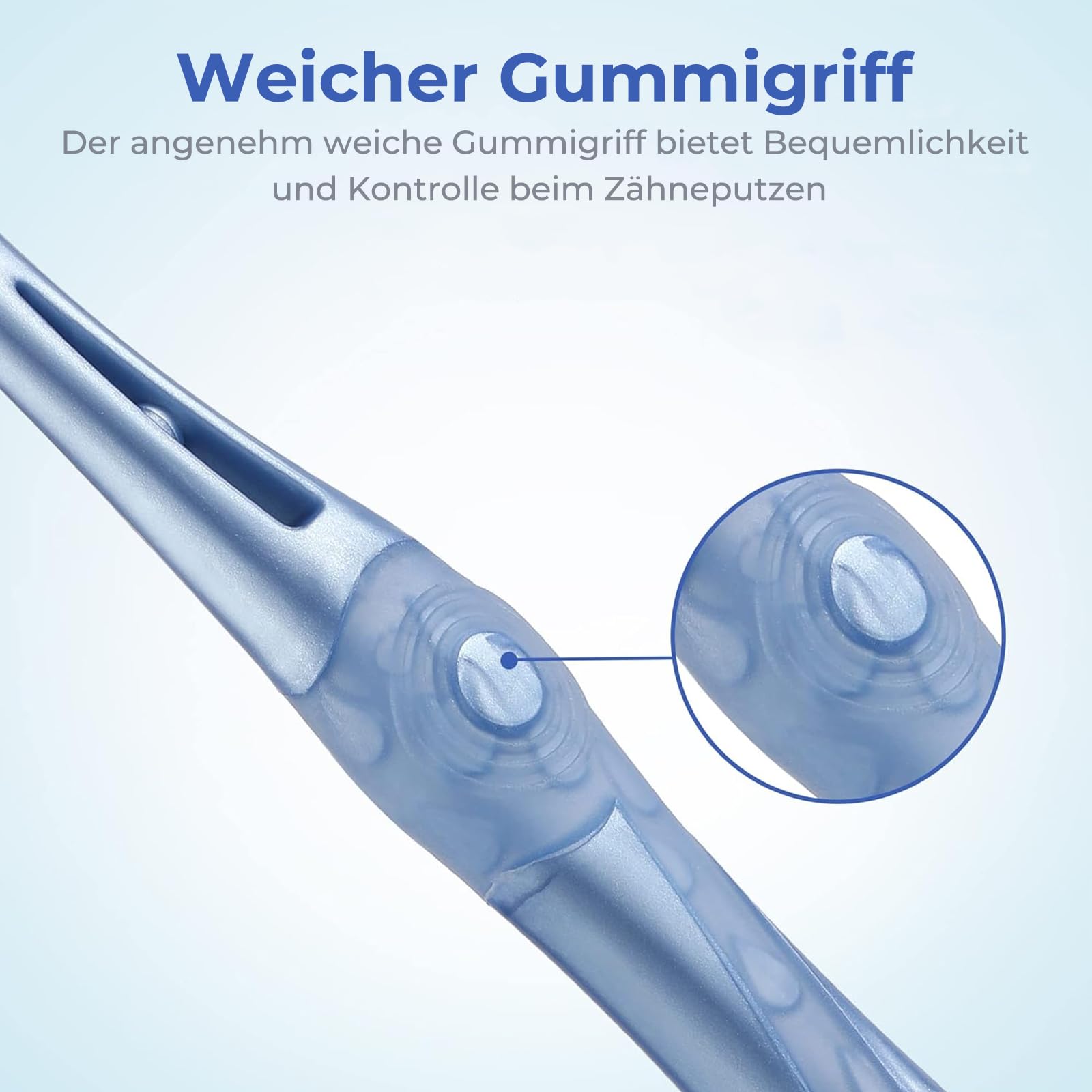 Oralphi Zahnbürste Extra Clean, Handzahnbürste mit mittelharten Borsten erreicht die Zahnzwischenräume sowie hinteren Zähne, Spiralförmige, entfernt Rauch-, Tee- & Kaffeeflecken, 6er-Pack 6