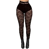 Women's Tie Dye Mesh Legging - High Waist Sheer Pantihose Long Pants Stretchy Tights Clubwear Closed Toe