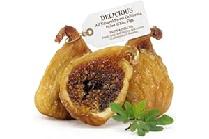 Dried California Golden White Figs by It's Delish, 5 Lbs Bulk Bag | Fresh California Figs Naturally Sweet Dried Fruit with No Sugar Added for Healthy Snacks | Vegan, Kosher