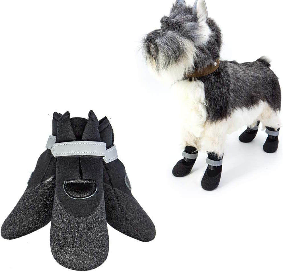 TXDIRECT Dog Shoes Dog Boots Protective Waterproof Dog Paw Protector Dog Rain Boots Dog Socks Pet Boots Dog Shoes Non Slip Non Slip Dog Socks Dog Booties #5