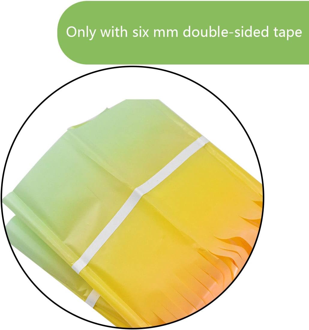 3pcs Rainbow Tinsel Curtains for Birthday Party Decoration, Iridescent Streamers Backdrop Pastel