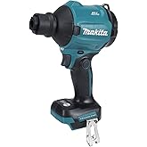 Makita 18V LXT Brushless Dust Blower 4-Speed Control, Up to 447 MPH & 39 CFM, Includes 5 Nozzles, LED Light, Inflation/Deflat