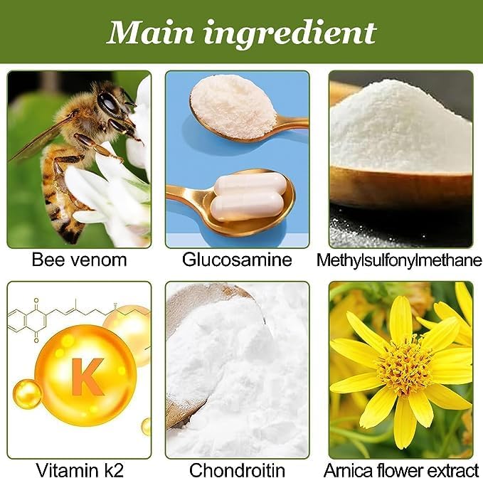 2pcs Bee Venom Joint and Bone Cream, Bee Venom Cream,Bee Venom Joint Bone Cream, Provides for Back,Neck,Hands,Feet