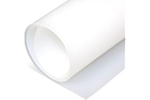 Exactly Rubber - Translucent Silicone Sheet, 50A Durometer, Semi Clear, -80 to 450F Resistant, Food-Grade Placemat, 450% Elongation, Made in USA, 1/16 x 9" x 12"