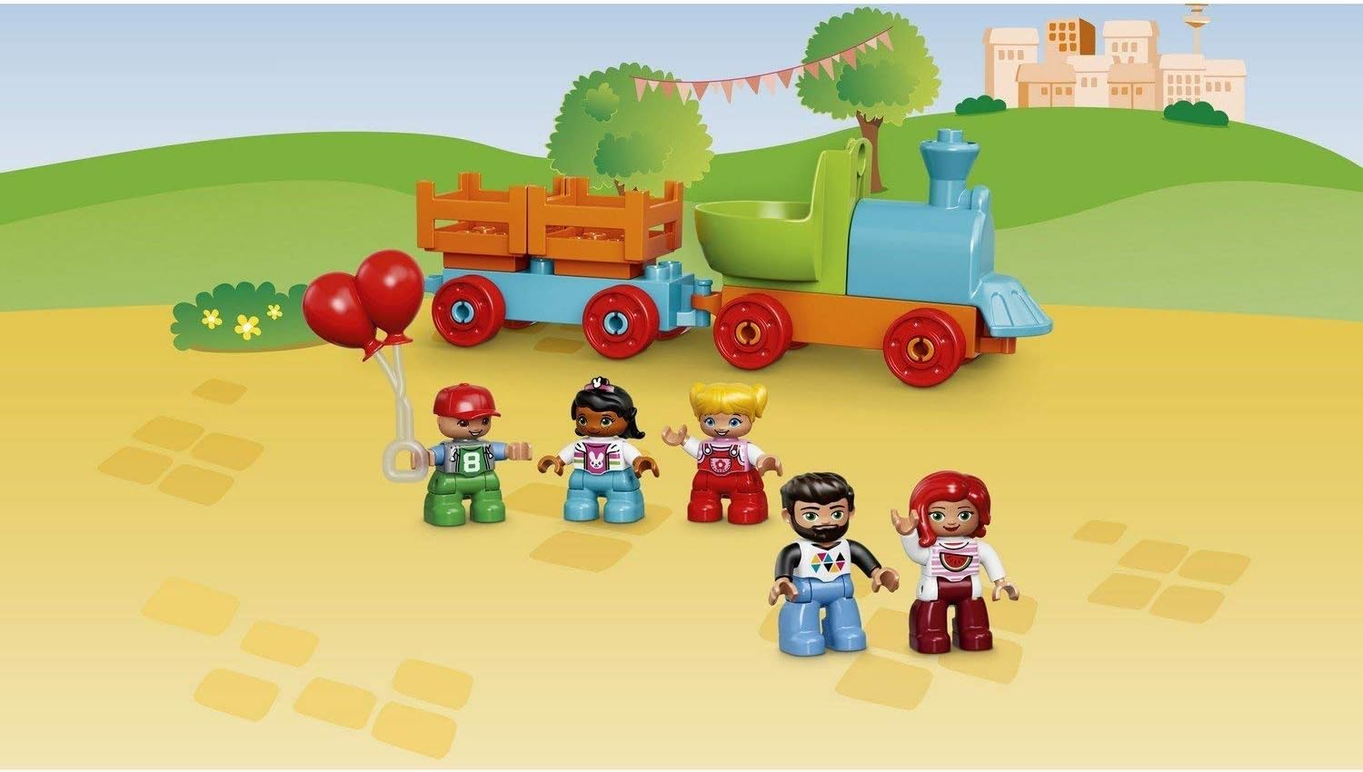 LEGO DUPLO Town Big Fair 10840 Role Play and Learning Building Blocks Set for Toddlers Including a Ferris Wheel, Carousel, and Amusement Park (106 pieces): Toys & Games