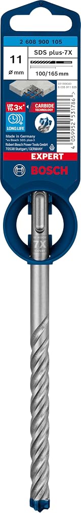 Bosch EXPERT SDS plus-7X Hammer Drill Bit 11 mm x 165 mm Carbide view 2