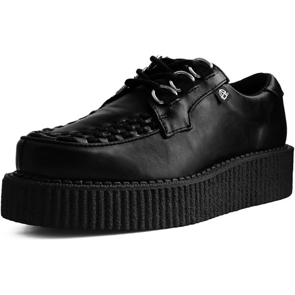 Amazon.com | T.U.K. Shoes A9469 Unisex-Adult Platforms, Black Faux