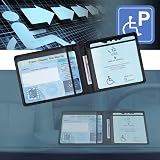 OFFCUP PU Leather Disabled Badge Holder Blue Hologram Safe Timer Wallet Cover view 6