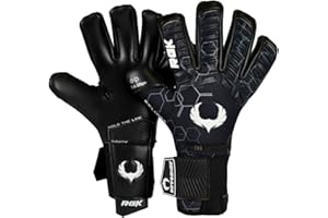 Renegade GK Eclipse Professional Soccer Goalie Gloves with Microbe-Guard (Sizes 6-12, Level 5) Pro-Tek Fingersaves & 4+3MM EXT Contact Grip | Goalkeeper Gloves for Elite Play | Based in The USA