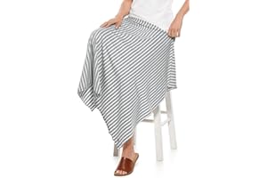 Coolibar Unisex Sun Blanket - UPF 50+ Sun Protection - Savannah in Grey/White Stripe