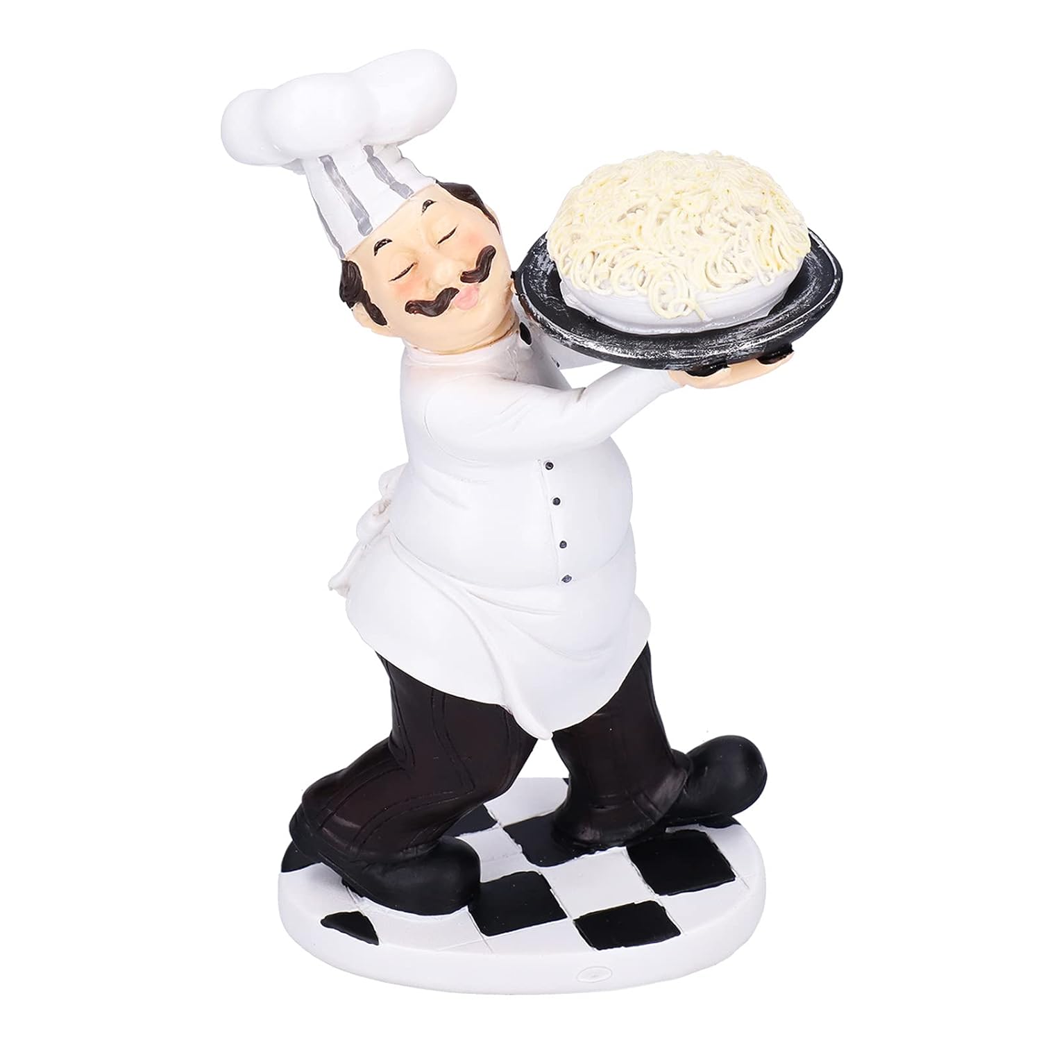 Chef Figurine Statue, Chef Decoration Synthetic Resin Mini Cooking