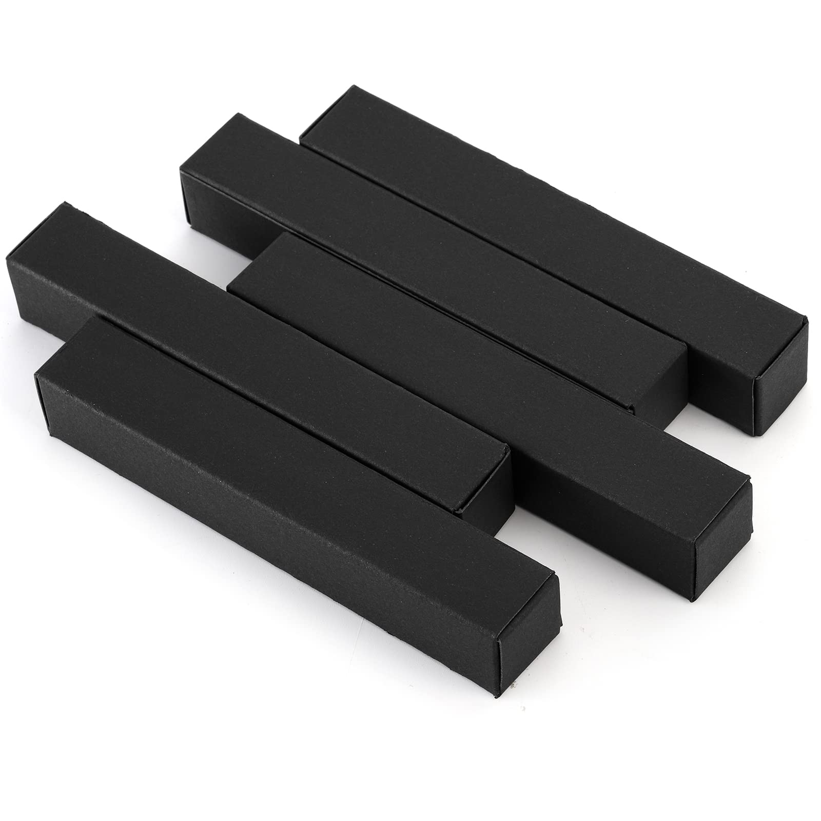 TOPZEA 118 Pack Lip Gloss Packaging Boxes, Kraft Paper Empty Lipgloss Packaging Cases Bulk Black Wrapping Box for Essential Oil, Mascara Tube, Perfume Sample, Small Business