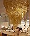 Asunflower 9.8Ft Metallic Tinsel Gold Foil Fringe Curtains Backdrop Christmas Hanging Streamers for Party/Prom/Birthday Favors