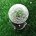 Egoelife 4 PCs Hanging Solar Colorful Self Discoloration Cracked Glass Ball Light for Courtyard Lawn Garden (4)