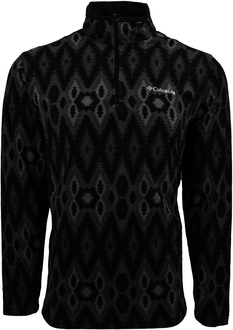 columbia men's tech pine ridge half zip printed jacket