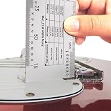 Alnicov Stainless Steel String Action Ruler for Guitar Setup Luthier Tool view 5